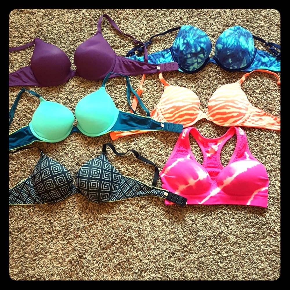VS PINK push up / sports bra bundle!